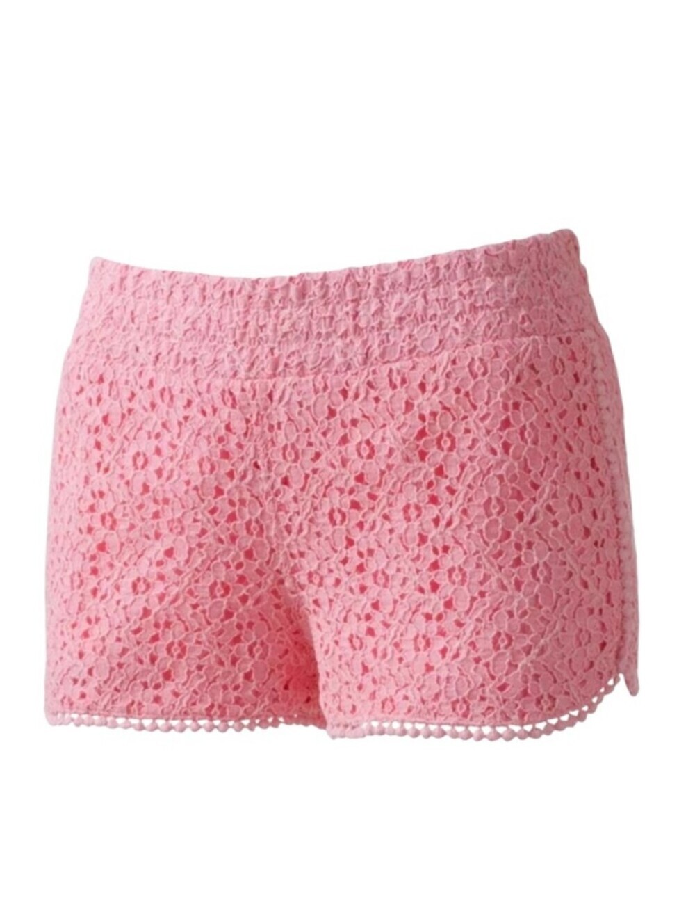 Tinseltown MD Pink Lace Flower Shorts - Picture 11 of 12
